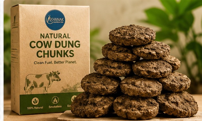 Natural Cow Dung Chunks